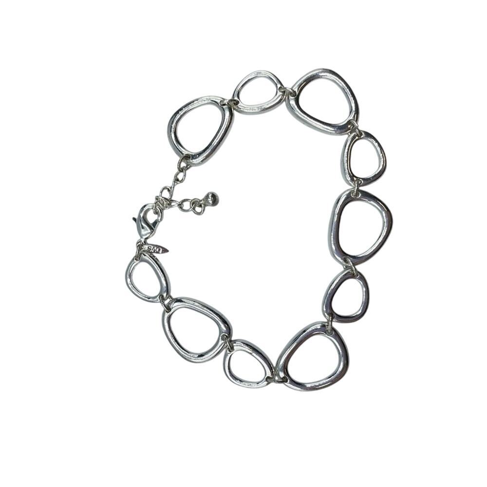 Silver Tone Open Link Bracelet Avon Vintage